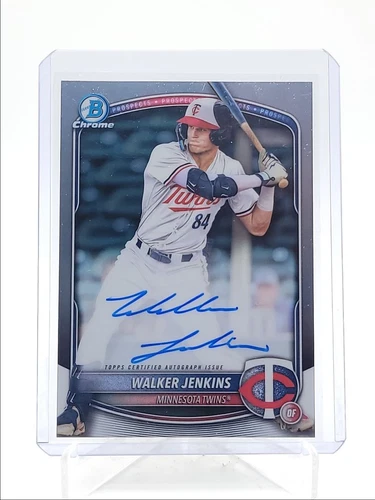 WALKER JENKINS 2025 BOWMAN CHROME AUTOGRAPH BASEBALL TWINS A AUTO Q4170