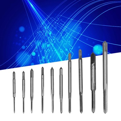 10Pcs Micro Taps High Speed Steel Mini Thread Machine Tap Sets For Clocks