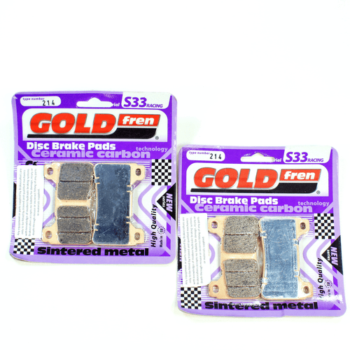 GOLDfren Brake Pad Set Carbon Ceramic S33-214 EBC Equiv FA390 Front 2 Pair - Picture 1 of 1