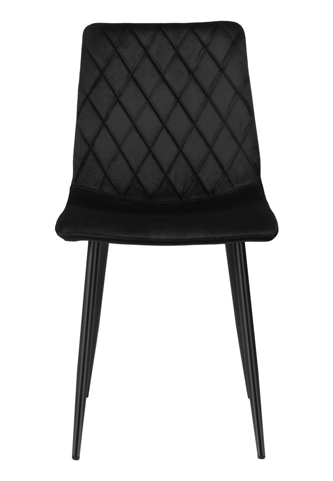 Fauteuil Dexter en velours noir