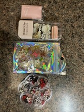 Kawaii 3D Nail Accents Bow Charms Decorations And Nails Design Case