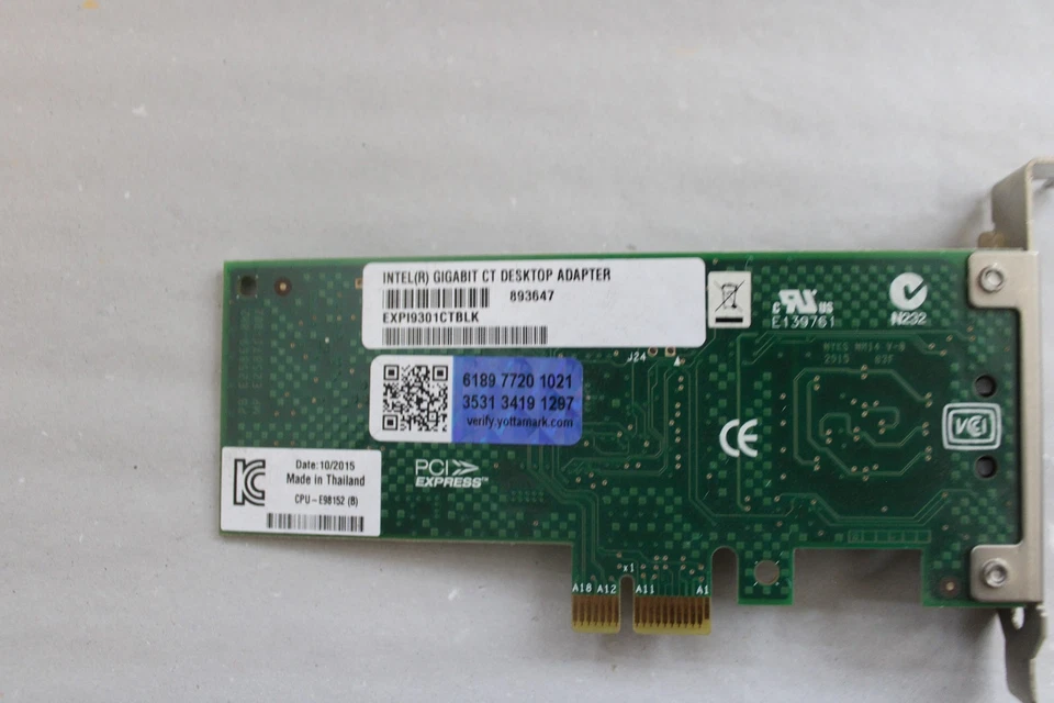 Intel Gigabit CT Desktop Adapter EXPI9301CTBLK PCI-e 893647 LOW Profil - Bild 4 von 4
