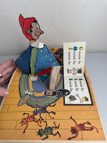 The Pop-Up Pinocchio Book Vintage 1932 Harold Lentz, 1st Ed, Illustrated Pop Up - Picture 10 of 18