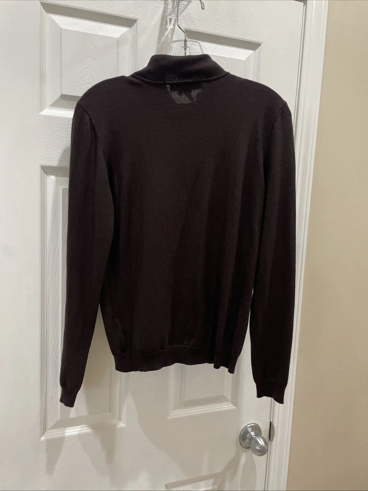 Top Ralph Lauren Marrón Cuello Alto Manga Larga Talla M Precioso Hermoso Foto 3 de 3