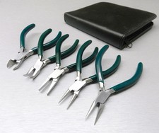 5 Pc Jewelers Pliers Set Jewelry Making Beading Wire Wrapping Hobby 5" PLIER ...