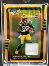 2025 Panini Donruss Prizm Optic Matthew Golden/49 RC Neon Orange Packers 🧀