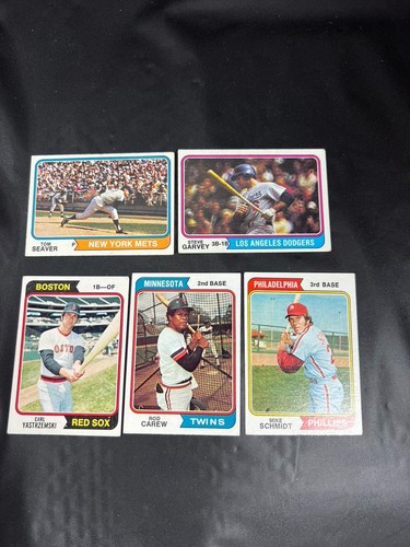 1974 Topps Baseball SET COMPLETO 660 Winfield PSA 6 Parker HOF RC VG/EX - MT - Foto 12 di 20