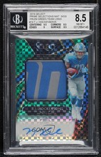 2019 Panini Select Green Prizm Team Logo /5 TJ Hockenson BGS 8.5 Rookie Auto RC