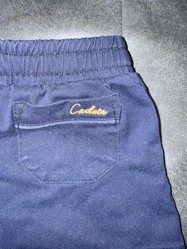 Cadets Boys Classic Cotton Shorts Navy Blue 3/4 - Picture 5 of 5