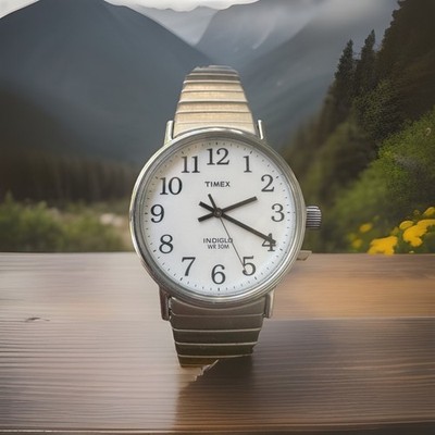 Timex Easy Reader Indiglo Watch 1990 s Classic Indiglo 32 Mm For Men