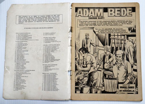 Filippine Classico Nazionale Illustrato ADAM BEDE Fumetti Edizione Inglese - Foto 2 di 5