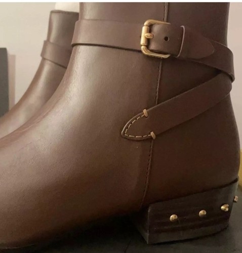 Zapatos botines Coach G5343 talla 5 de cuero nogal Kaitin para mujer - Imagen 2 de 5