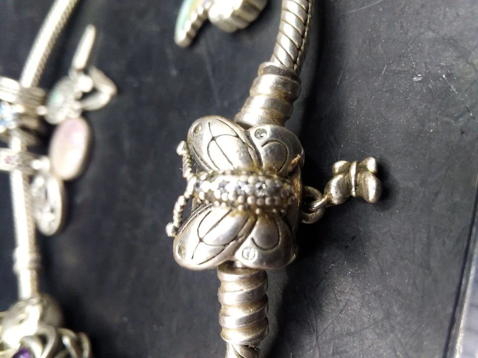 925 Silver ALE Pandora Charm Bracelet With Mainly Pandora Charms Approx 47g - Image 2 of 4