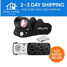 Versatile 2-Pack Jewelers Loupe with LED Light - Enhance Your Viewing Experience