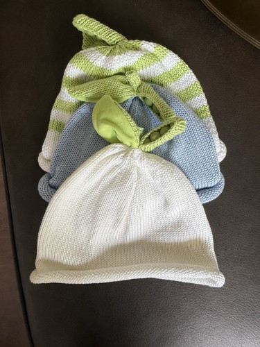 Margareta Horn Pea Pod Baby Hats New Without Tags - Picture 2 of 2