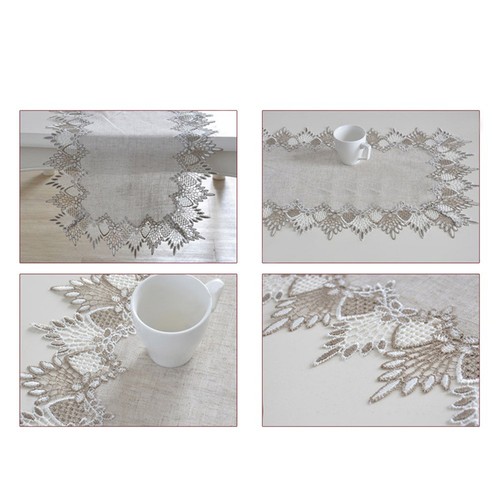 Embroidery Floral Table Cloth Tablecloth Vintage Decorative Dining Tables - Picture 11 of 12