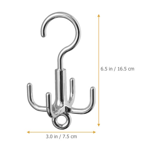 Gancho para sombrero de abrigo de 4 garras gancho giratorio multiusos cinturón de cintura - Imagen 6 de 12