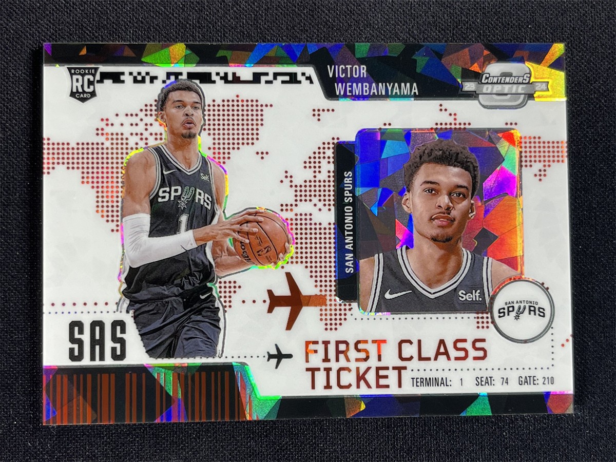 2023-24 Contenders Optic Victor Wembanyama #2 Red Ice First Class Ticket RC /175