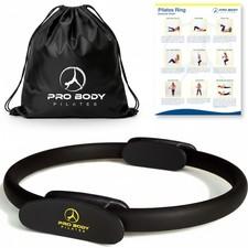 ProBody Pilates Fitness Circle   14 Inch Ring for One Size, Black