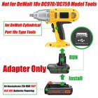 1 Adapter for Black+Decker 20V MAX Battery To for Dewalt 18V Ni-CD Platform Tool