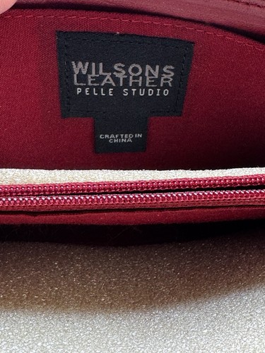 Wilson's Leather Red Wristlet Wallet - Picture 3 of 3