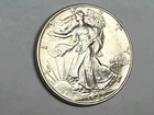 1942 AU-UNC slider WALKING LIBERTY silver half dollar. #ud2