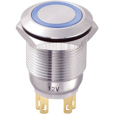 TRU COMPONENTS TC-8904668 LAS1-GQ-11E/B/12V Vandalismusgeschützter Drucktaster