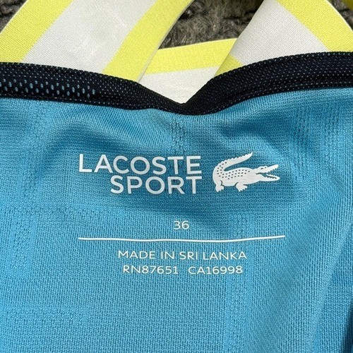 Lacoste Tank Top Women’s Sz 4 NWT Racerback Quick Drying Training Gym Activewear - Picture 10 of 13