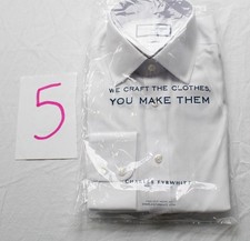 Charles Tyrwhitt Men's Slim Fit Non Iron Twill Shirt WR4 White Size 15.5/34 NWT