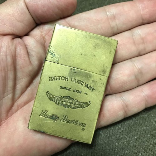 Harley Davidson de latón súper rara reimpresión Zippo 1932 - Imagen 8 de 8