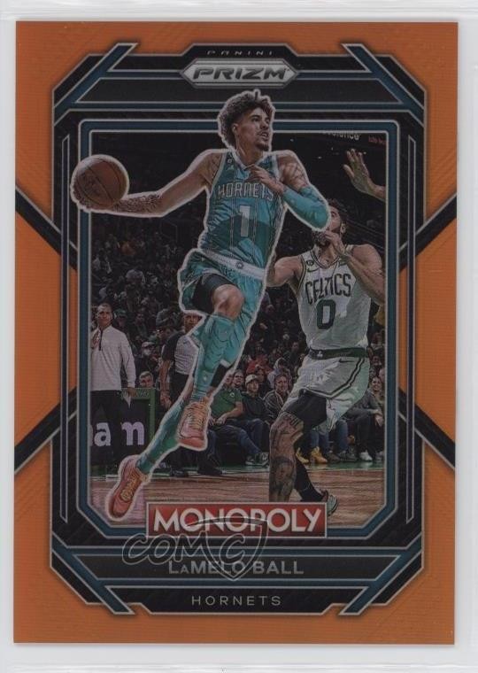 2022-23 Panini Prizm Monopoly Orange Prizm /124 LaMelo Ball #10