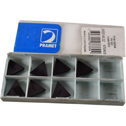 Pack of 7 NEW Pramet TPUN 160304 TPU 321 Grade 8215 Carbide Insert  - Picture 1 of 5