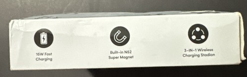 ZEEHOO Station de Charge Magnétique Sans Fil 3 en 1 pour iPhone Apple Watch AirPods - Photo 10 sur 12