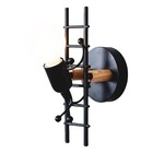 1 PC künstlerische Lampen -Lampenstieg Treppen geformte Lampe (mit Glühbirne)