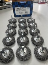 PFERD Mounted Flared Cup Brushes 2"x1/4" Shank .014 CS Wire 82878, Box of 15