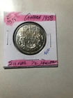 1958 Canada  Silver Half  Dollar