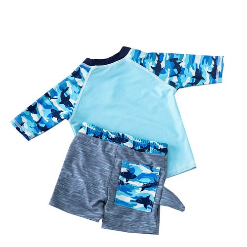 Suerba Baby Boy Swimsuit Shark Pattern Children s Swimsuit Rash Guard UV P 321 - Picture 2 of 5