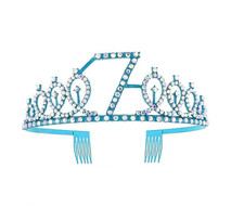 7Th Birthday Girl Tiara - Crown For 7 Year Old Birthday Girl - Blue