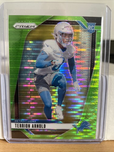 2024 Panini Prizm - Rookies Neon Green Pulsar Prizm #389 Terrion Arnold (RC) S - Picture 1 of 2