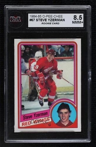 1984-85 O-Pee-Chee Steve Yzerman #67 KSA 8.5 Rookie RC HOF
