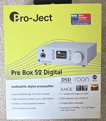 Pro-Ject Pre Box S2 Digital Preamplifier black.