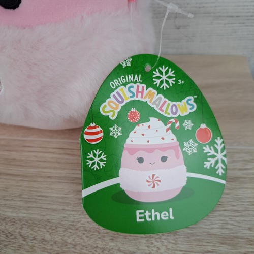 Squishmallow ETHEL Peppermint Latte & FLOYD Santa Fries Holiday Christmas Plush - Picture 4 of 13