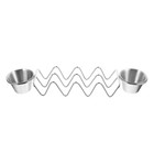 Edelstahl Taco Halter Mexiko Taco Rack mit Sauce Cup Restaurant Taco Rack