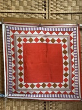 Anne Klein Vintage Geometric silk scarf 24x24