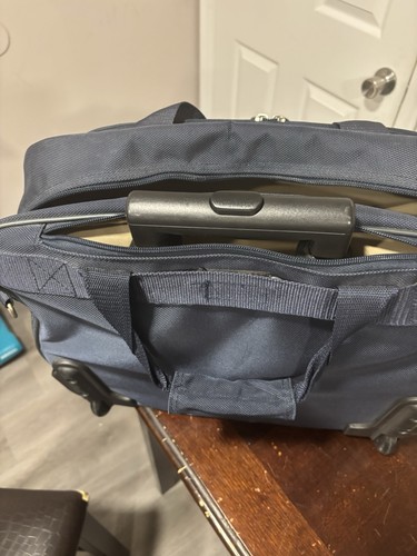 Pacific Coast Rolling Blue 3 Compartment Carry On Travel Bag - Picture 5 of 9
