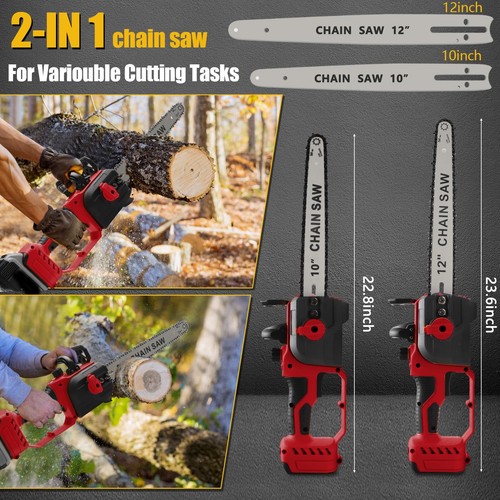 Chainsaw for Milwauke M18 18V Battery, Cordless Chainsaw with 10-Inch and 12-... - Picture 2 of 7