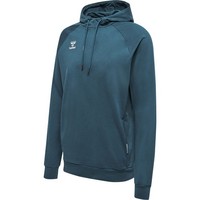Hummel Hmlmove Grid Cotton Hoodie - Deep Teal /Gr: S