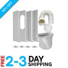 Adjustable Portable Air Conditioner Window Seal Kit with 59" Hose for Comfort