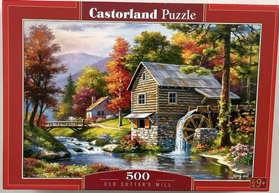 Castorland OLD SUTTER'S MILL 500 Piece Jigsaw Puzzle  Sung Kim  Complete