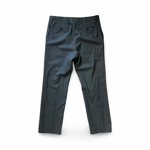 Banana Republic Wolle Anzughose Herren 33 x 32 grau maßgeschneiderte Passform flache Vorderseite - Bild 2 von 8